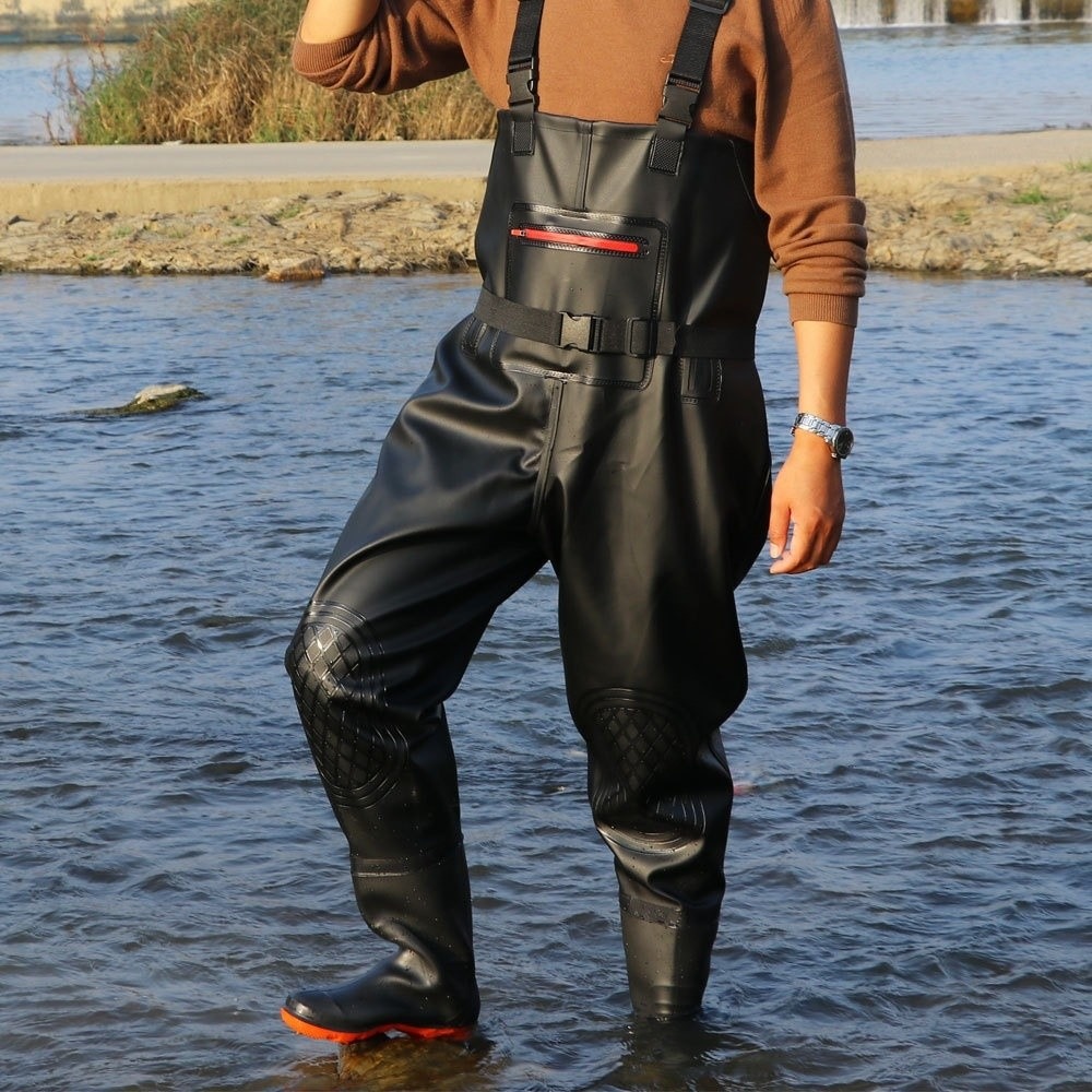Fishing Waders - 유용한 PVC 낚시복 이중 무릎 보호대