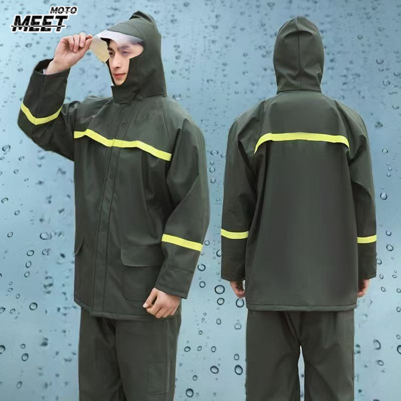 Fishing Rain Suit - 라이딩 레인코트 및 레인 팬츠 세트,