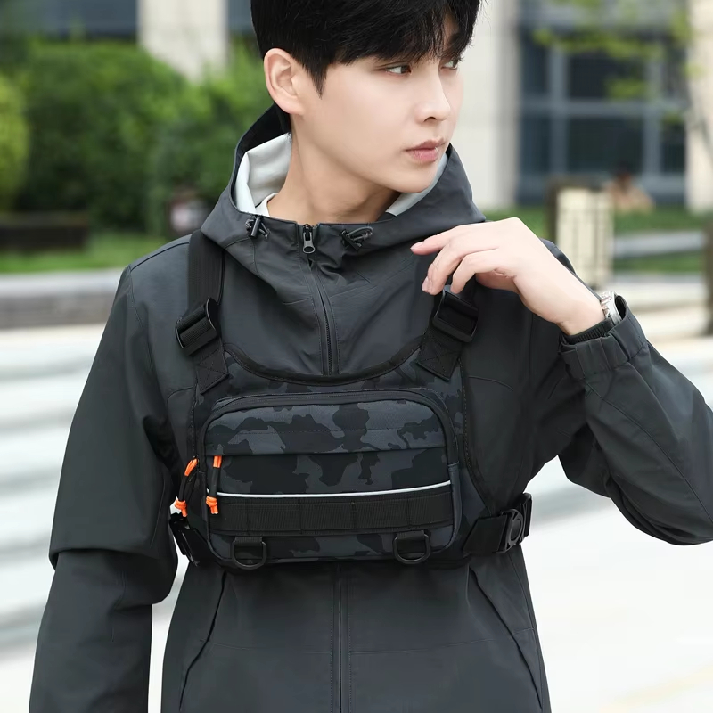 Fishing Vest - 사이클링 앞가슴 조끼 전술 배낭 캠핑