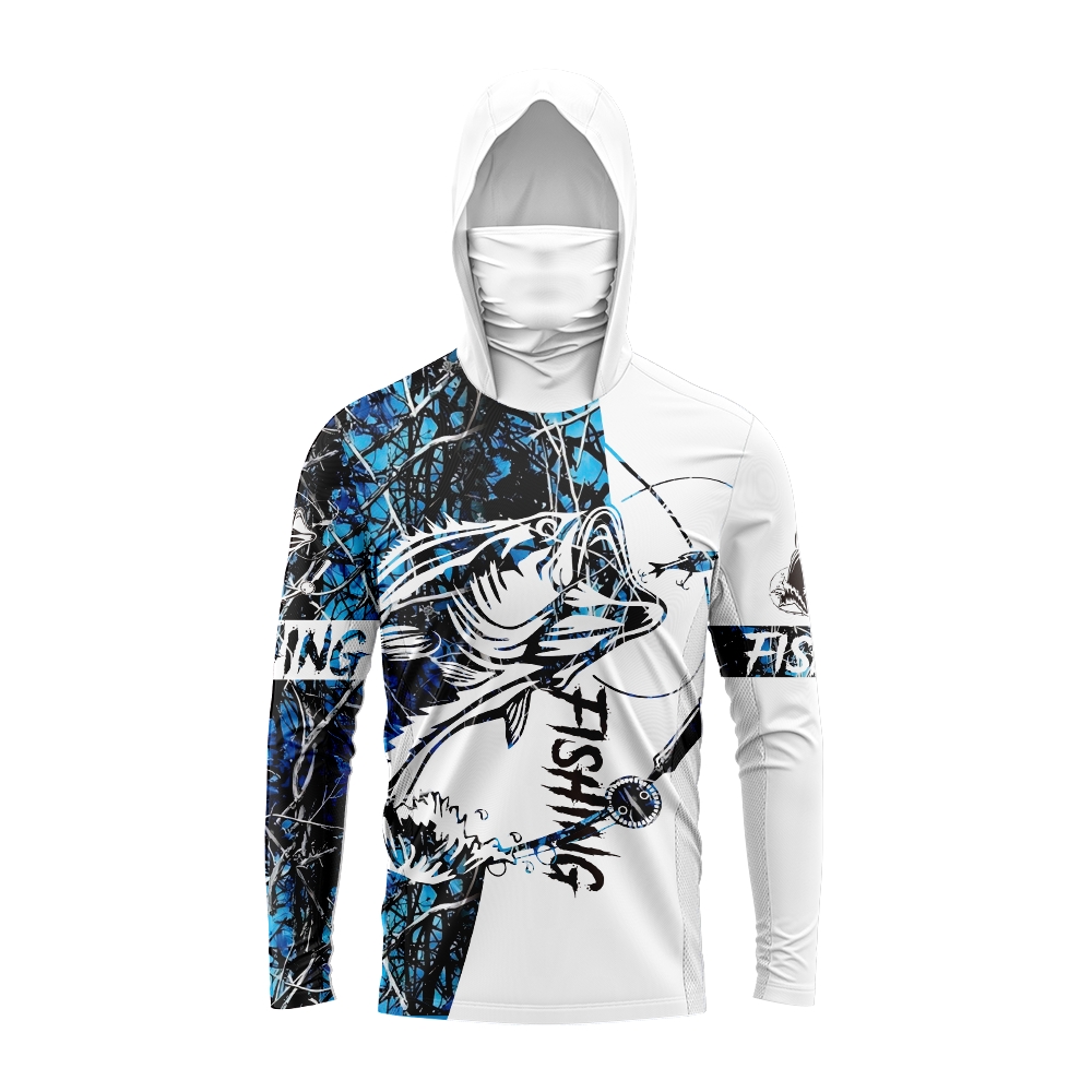 남성용 배스 피쉬 프린트 낚시 후드티 (페이스 마스크  - Fishing Hoodie 리뷰 및 가격