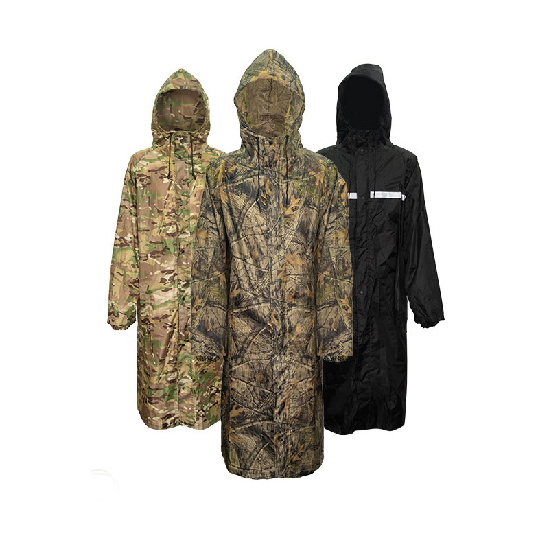 남성용 위장 긴 비옷, 전술 카모 방수 판초, 여자 코 - Fishing Rain Suit 리뷰 및 가격