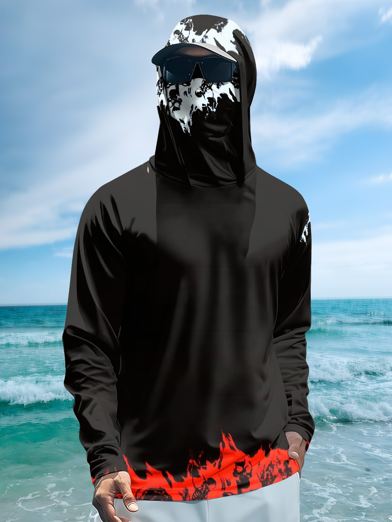 남성 후드 낚시 셔츠 긴팔 낚시 의류 낚시 티셔츠 자외 - Fishing Hoodie 리뷰 및 가격