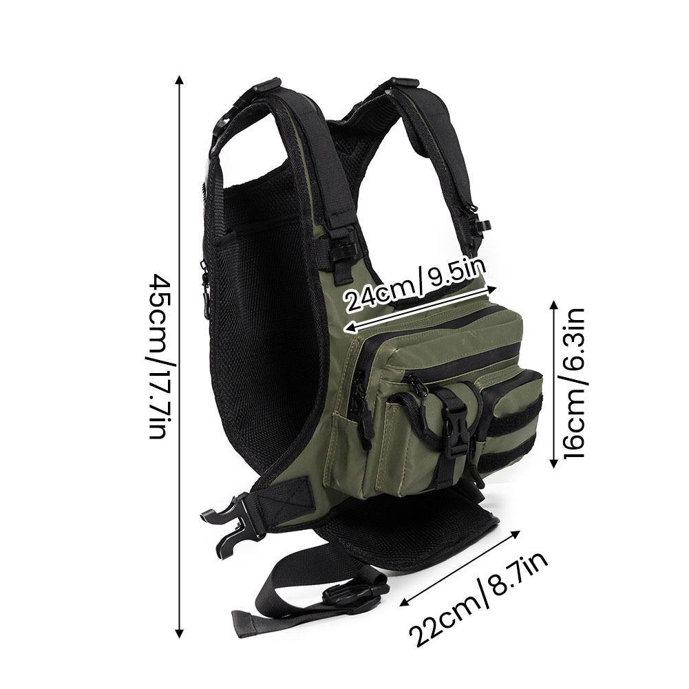 멀티 포켓 아웃도어 전술 조끼 통기성 메쉬 가슴 가방  - Fishing Bag Waterproof 리뷰 및 가격