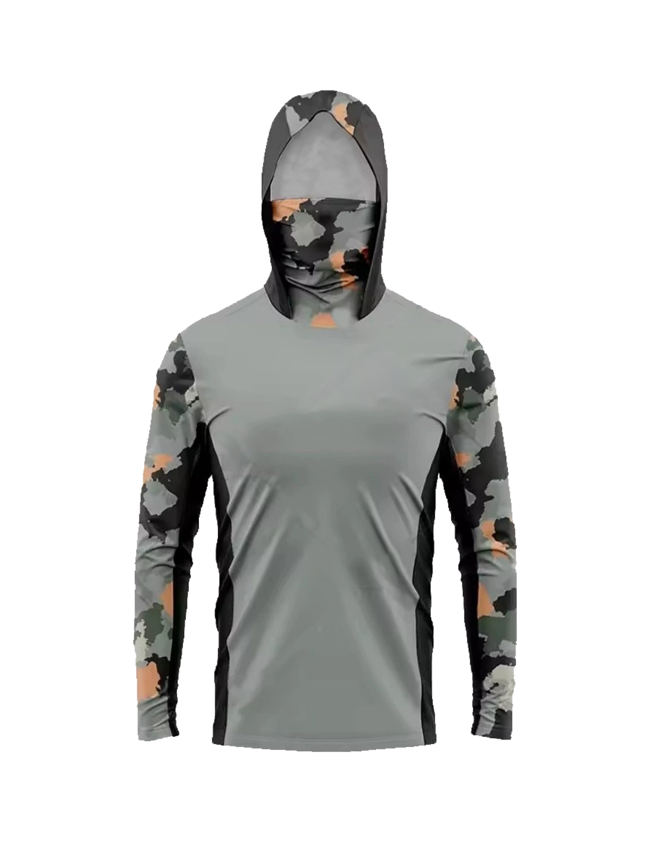 오션 블루 디지털 브러쉬스트로크 카모 남성 낚시 후드  - Fishing Hoodie 리뷰 및 가격