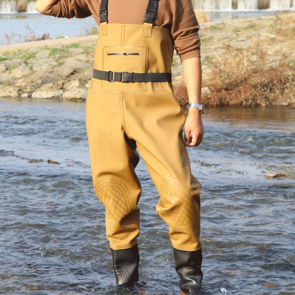 유용한 PVC 낚시복 이중 무릎 보호대 두꺼운 디자인  - Fishing Waders 리뷰 및 가격