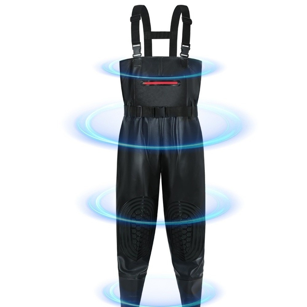 유용한 PVC 낚시복 이중 무릎 보호대 두꺼운 디자인  - Fishing Waders 리뷰 및 가격