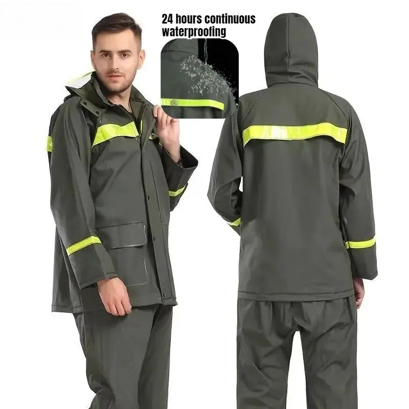 라이딩 레인코트 및 레인 팬츠 세트, 자전거 타기, 캠 - Fishing Rain Suit 리뷰 및 가격