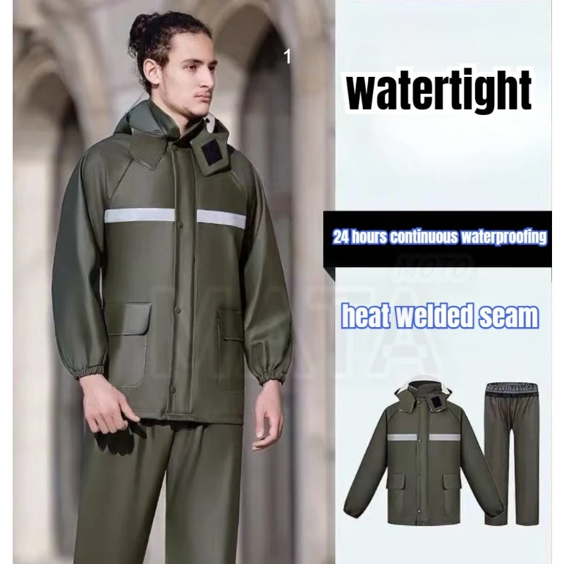 라이딩 레인코트 및 레인 팬츠 세트, 자전거 타기, 캠 - Fishing Rain Suit 리뷰 및 가격